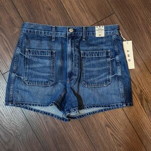 AMO Women's Blue Denim Shorts